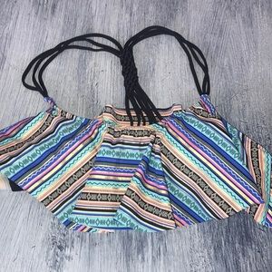 Aztec bikini top pink Victoria secret